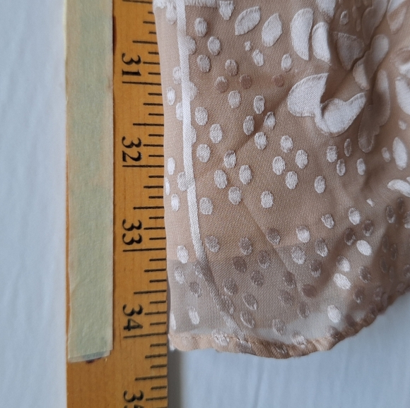 Guess Silk Burnout Dress Babydoll Y2K Beaded Coquette Romantic HOCO Event NEW - Picture 10 of 11